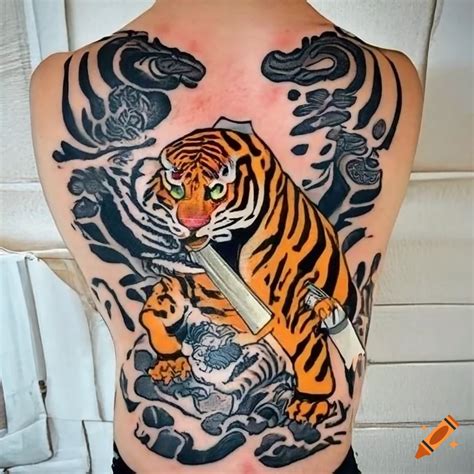 japanese tiger tattoo|More.